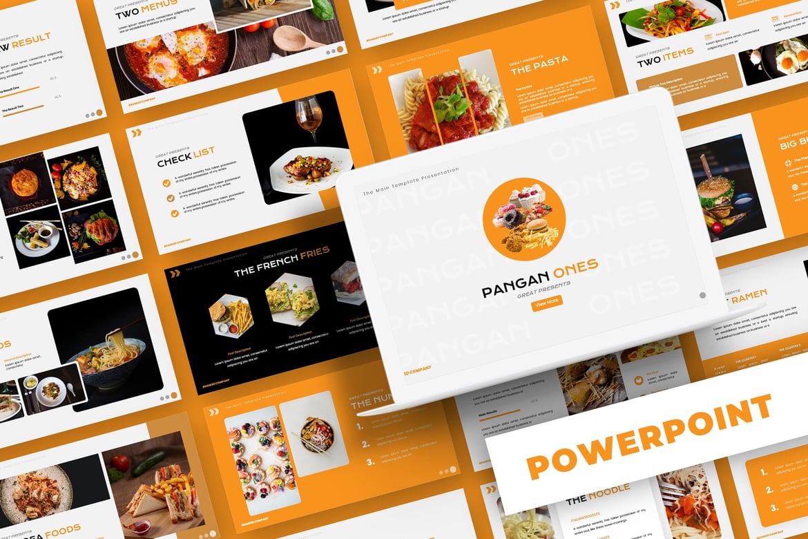Template PowerPoint Pangan Ones - Solusi Presentasi Profesional