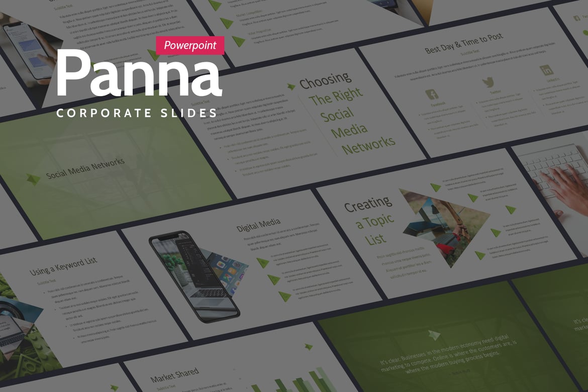 Template PowerPoint Panna - Sederhana dan Menarik untuk Segala Kebutuhan