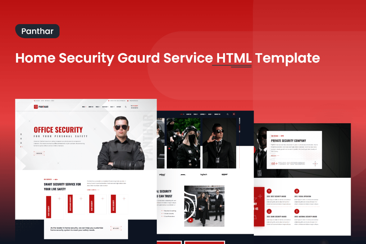 Panthar - Template Website Layanan Keamanan Profesional