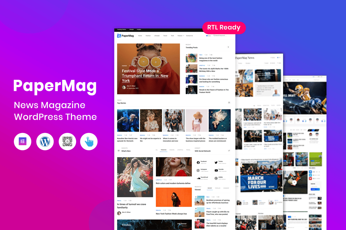 PaperMag - Tema WordPress Majalah Terbaik untuk Penerbitan Online