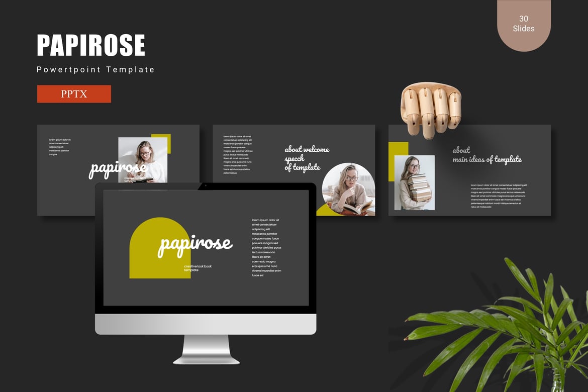Template Presentasi Papirose - Powerpoint yang Menarik dan Efektif