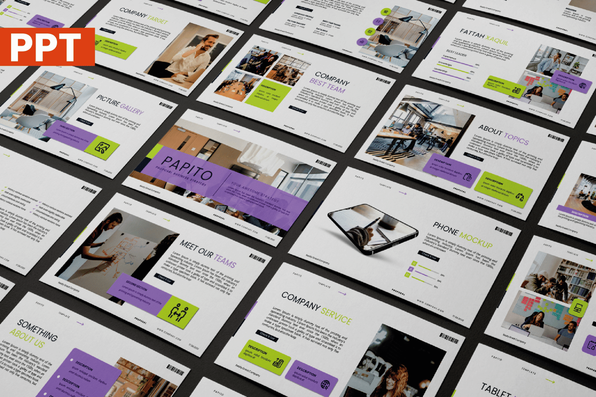 Template Powerpoint Papito: Presentasi Modern dan Menarik