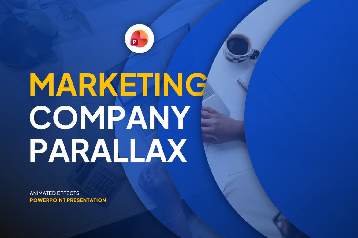 Template Powerpoint Animasi Efek Parallax untuk Pemasaran yang Menarik