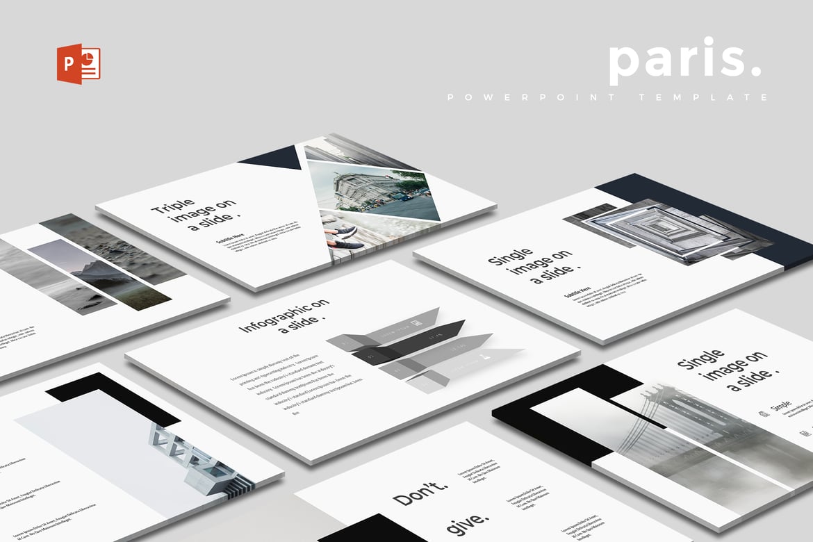 Template Presentasi PowerPoint Paris yang Menawan