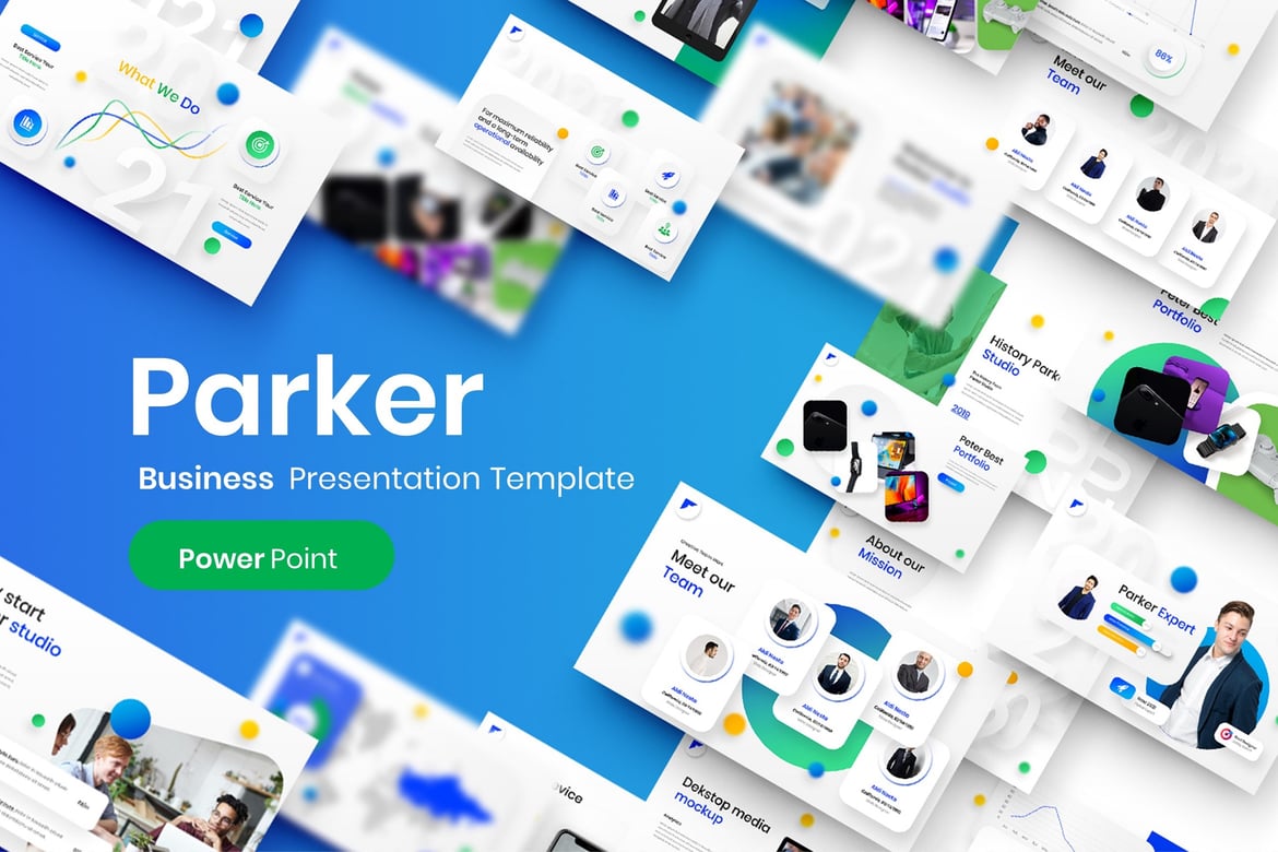 Parker - Template Presentasi PowerPoint untuk Bisnis yang Menarik