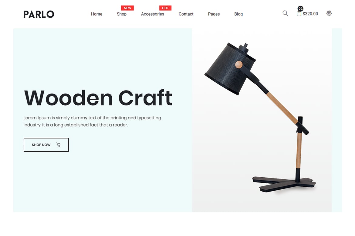 Parlo – Template Website Fashion dan Furniture yang Menarik