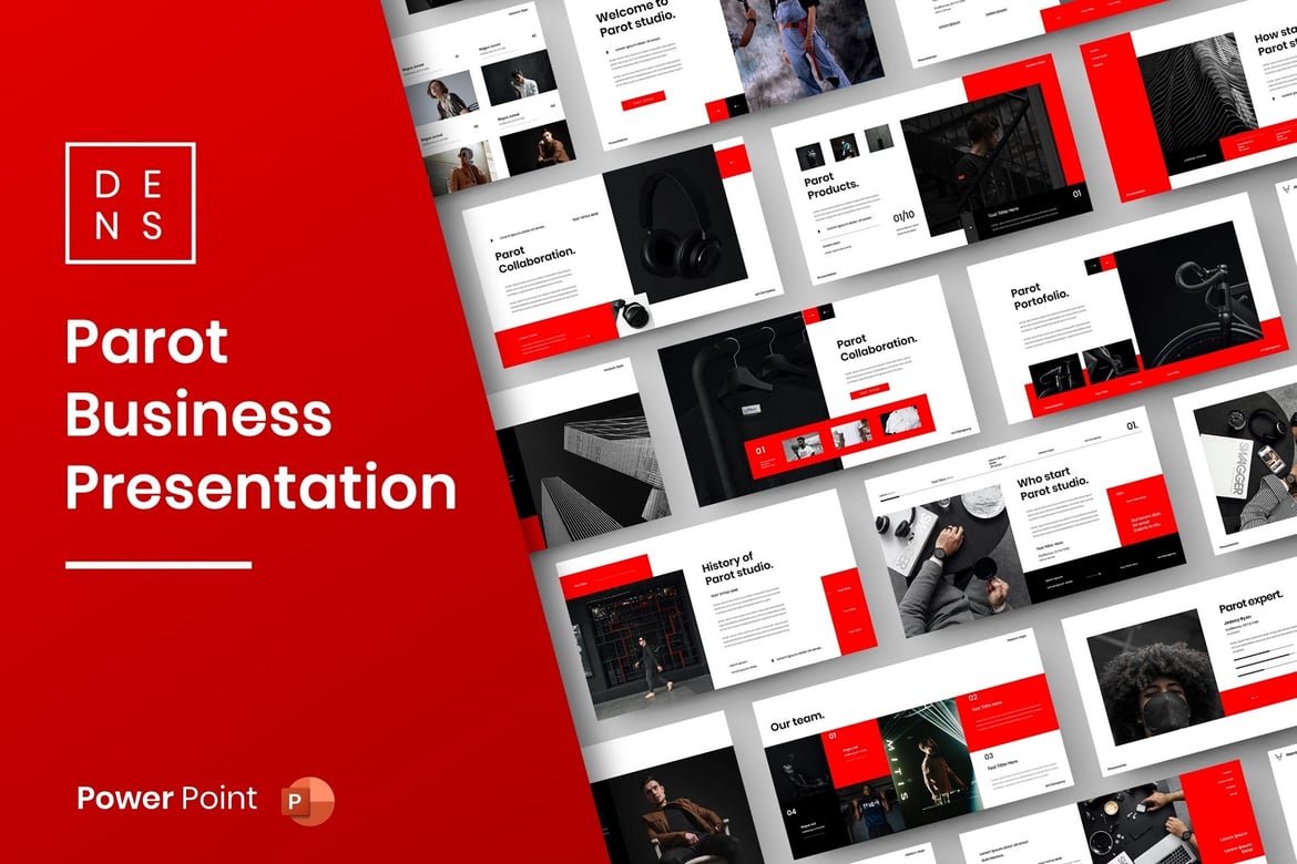 Parot – Template Presentasi PowerPoint untuk Bisnis yang Menarik