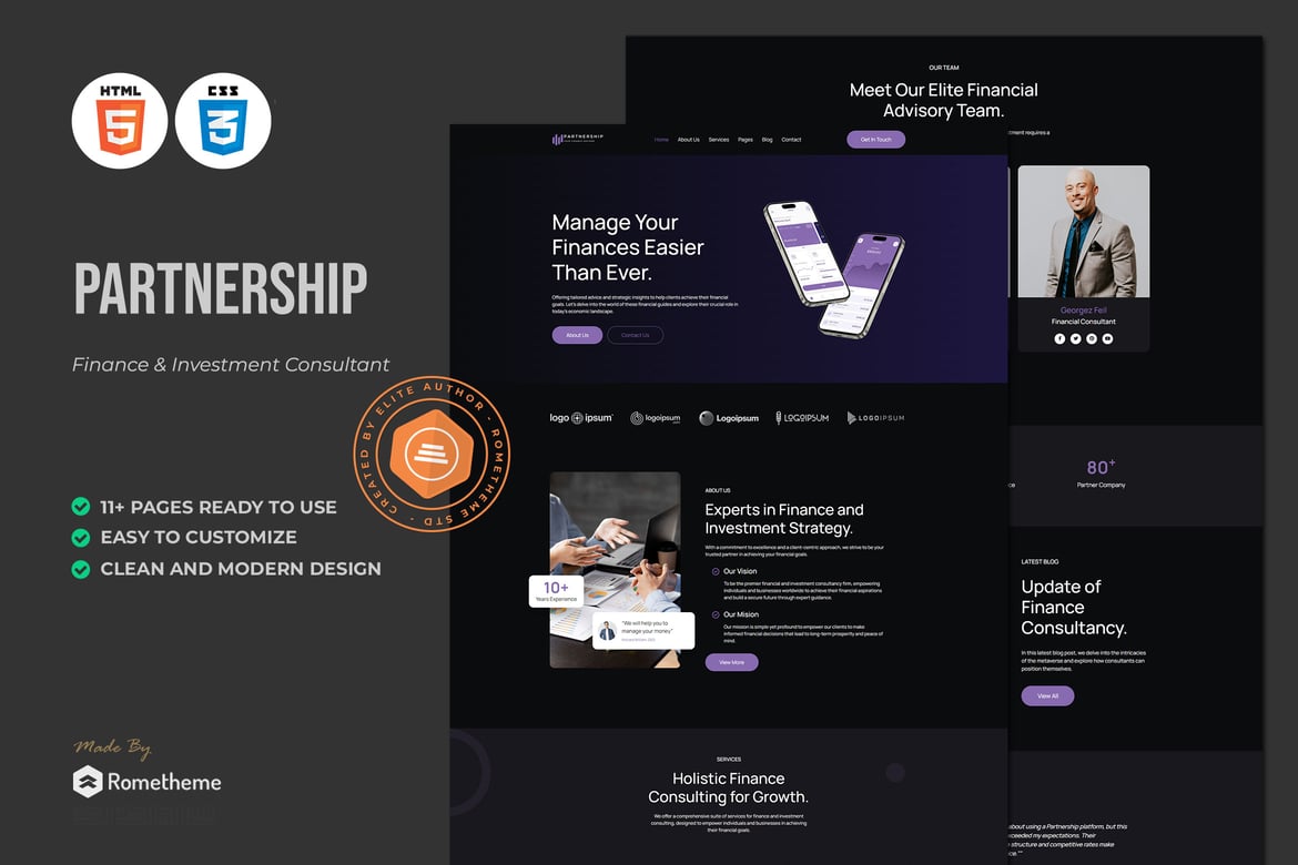 Template Website Kemitraan - Solusi Keuangan dan Konsultasi