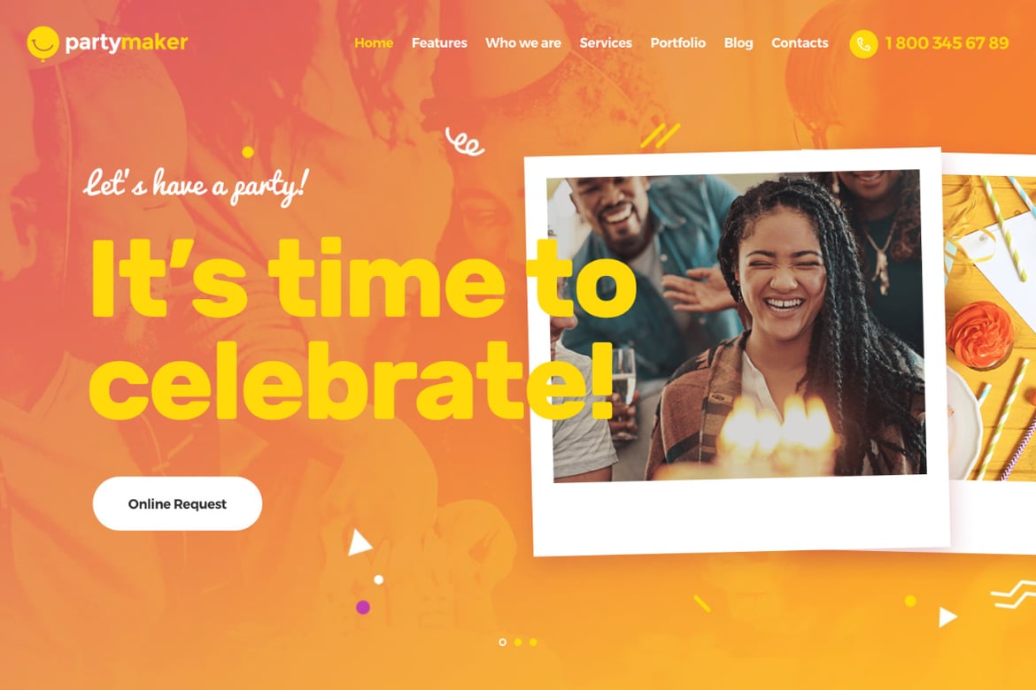 PartyMaker | Tema WordPress Elegan untuk Perencana Acara dan Pernikahan