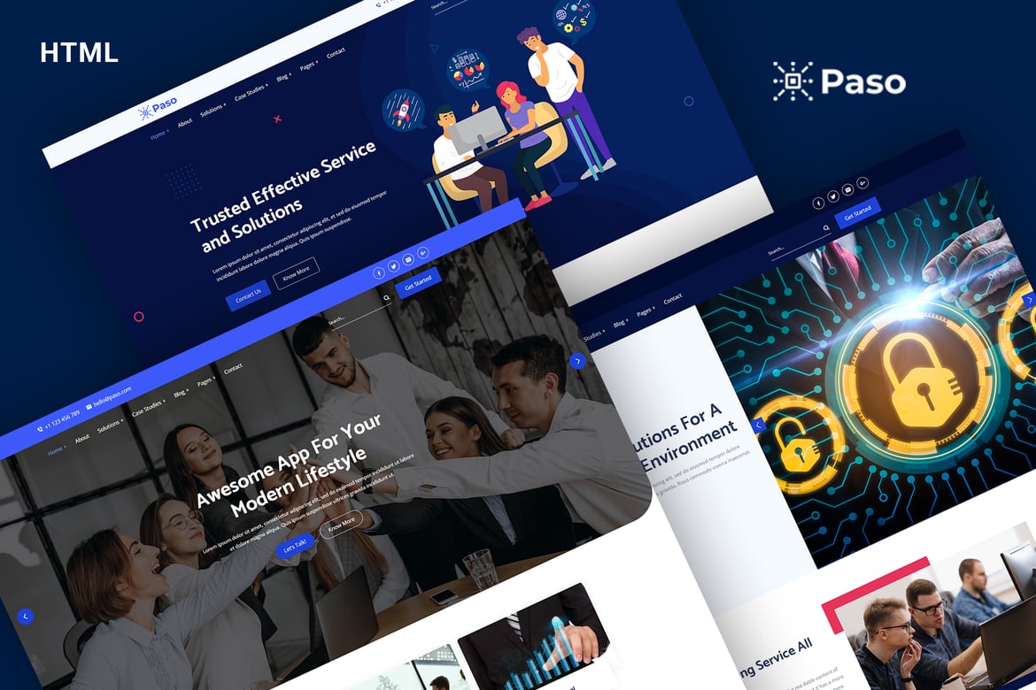 Template Website Paso - Solusi IT & Layanan Teknologi Modern