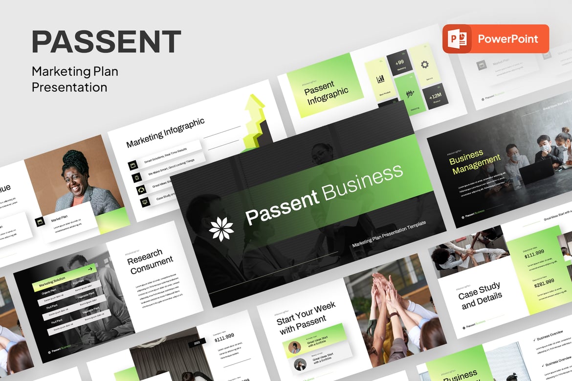 Passent - Template Presentasi PowerPoint Profesional untuk Semua Kebutuhan