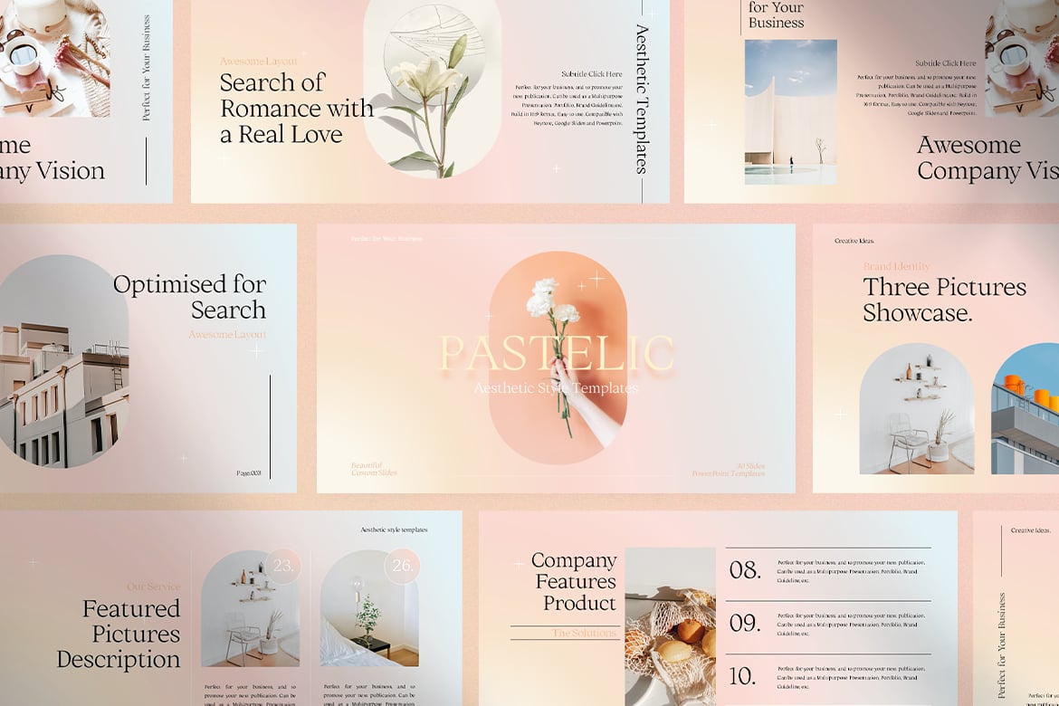 Template Presentasi PowerPoint PASTELIC yang Menarik dan Serbaguna