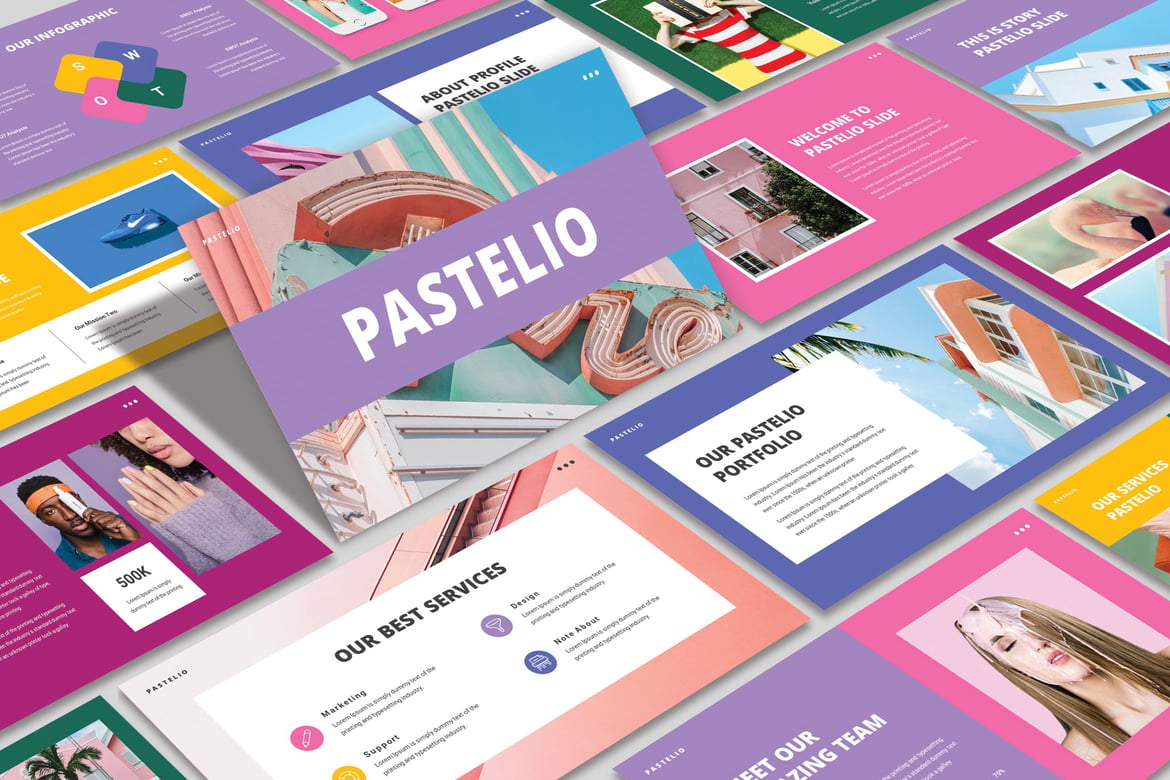 Template Powerpoint Pastelio yang Modern dan Kreatif