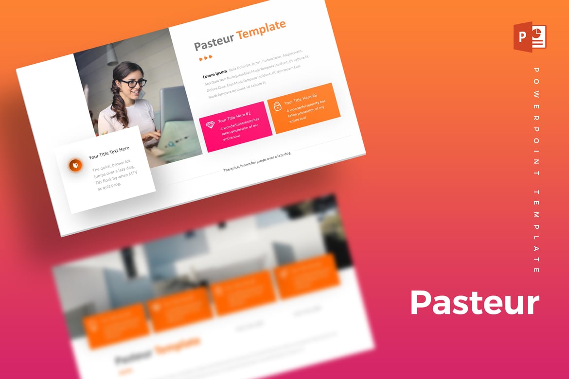 Template Powerpoint Pasteur - Solusi Presentasi Profesional