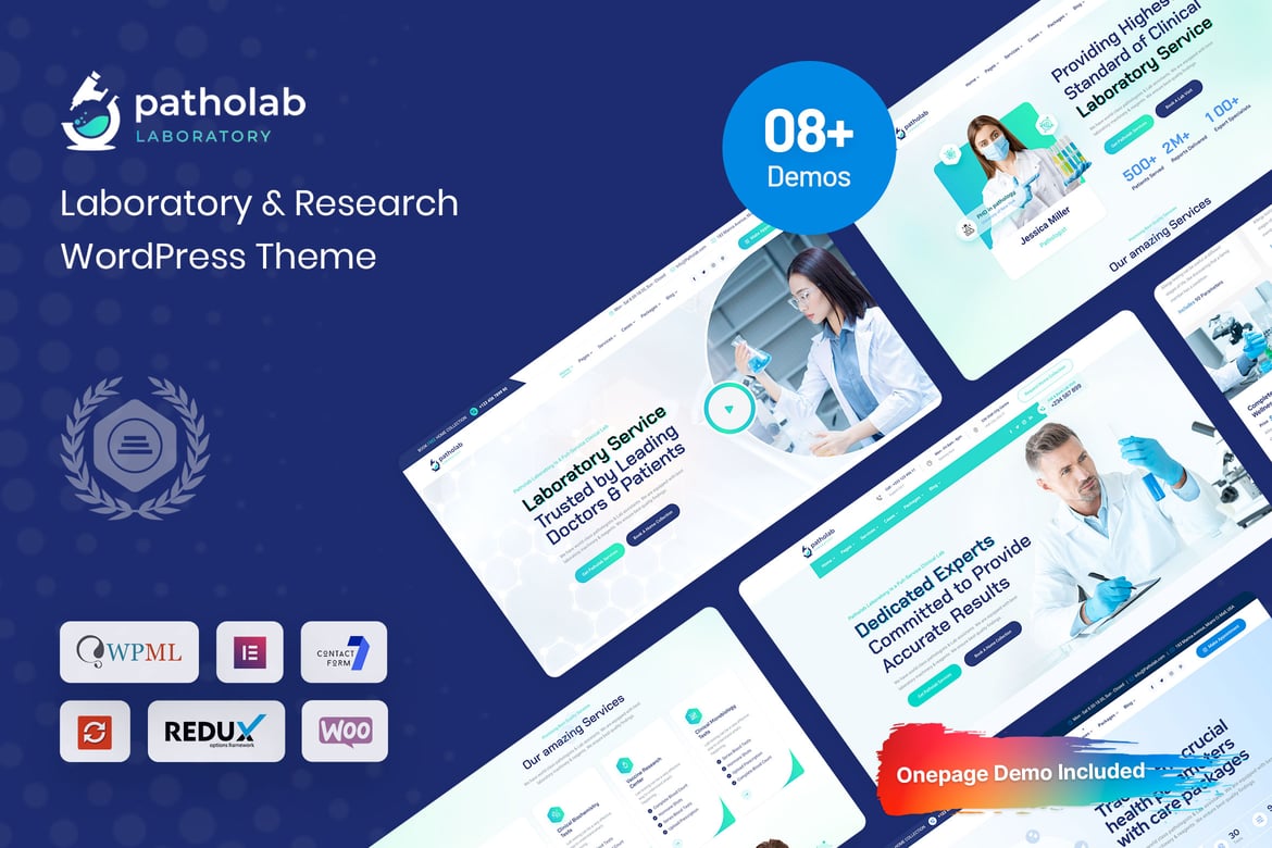 Patholab - Tema WordPress untuk Laboratorium dan Riset Ilmiah
