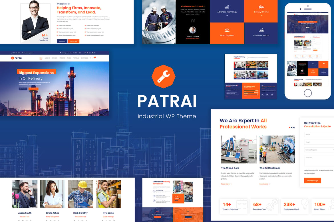 Tema WordPress Patrai - Solusi Ideal untuk Industri Manufaktur