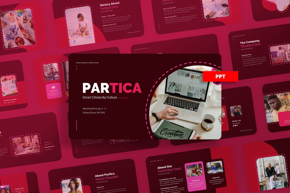 Patrica - Template PowerPoint Kreatif untuk Presentasi Menarik