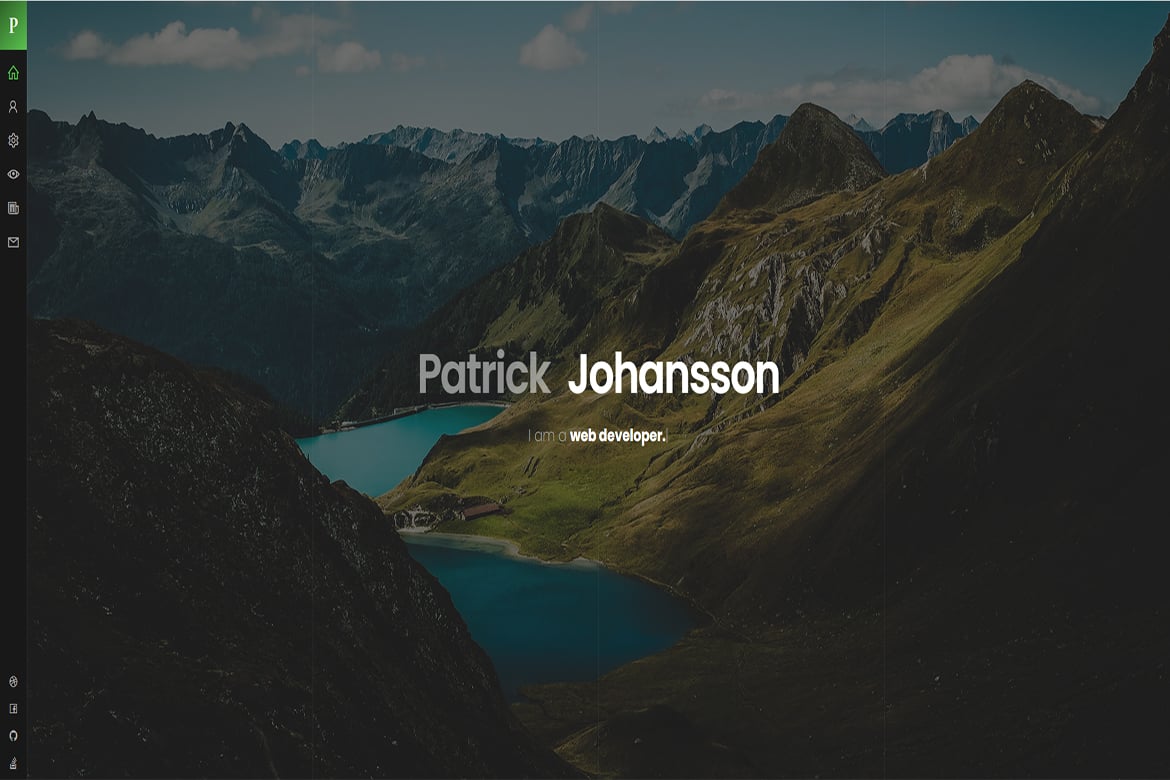 Template Website Pribadi Patrick - Portofolio Tailwind CSS yang Kreatif dan Minimalis
