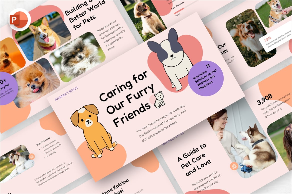 Template Presentasi Pawfect Pitch yang Menarik dan Profesional