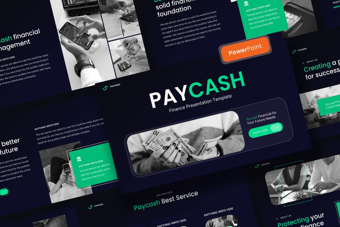 Template PowerPoint Keuangan Paycash: Solusi Presentasi Profesional