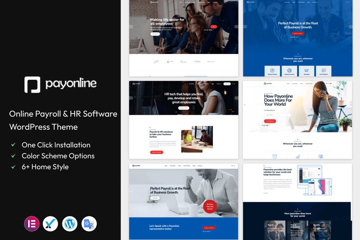 Payonline - Tema WordPress Terbaik untuk Payroll dan HR Online