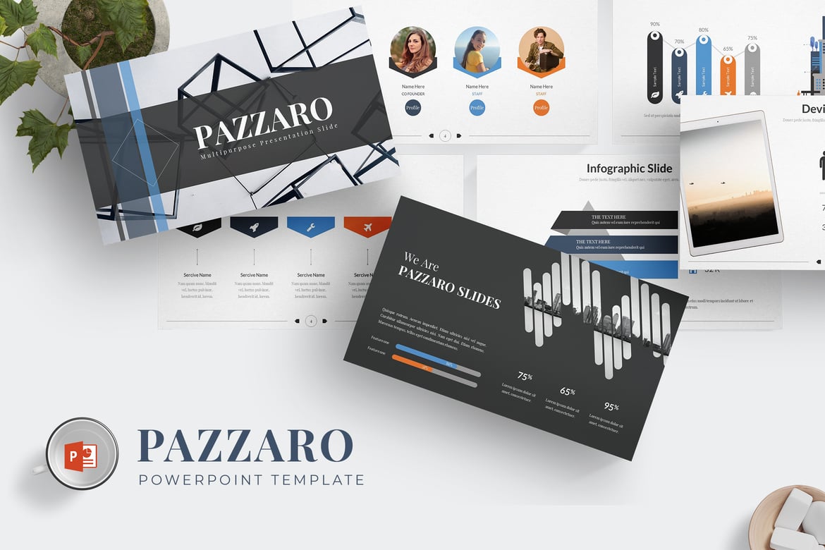 Template PowerPoint Pazzaro - Solusi Presentasi Kreatif Anda