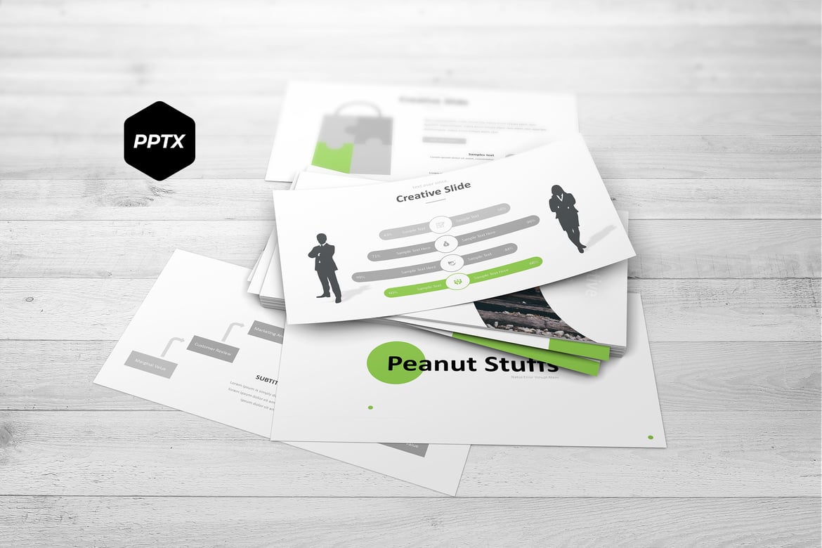 Template Powerpoint Peanut Stuffs - Solusi Presentasi Kreatif Anda