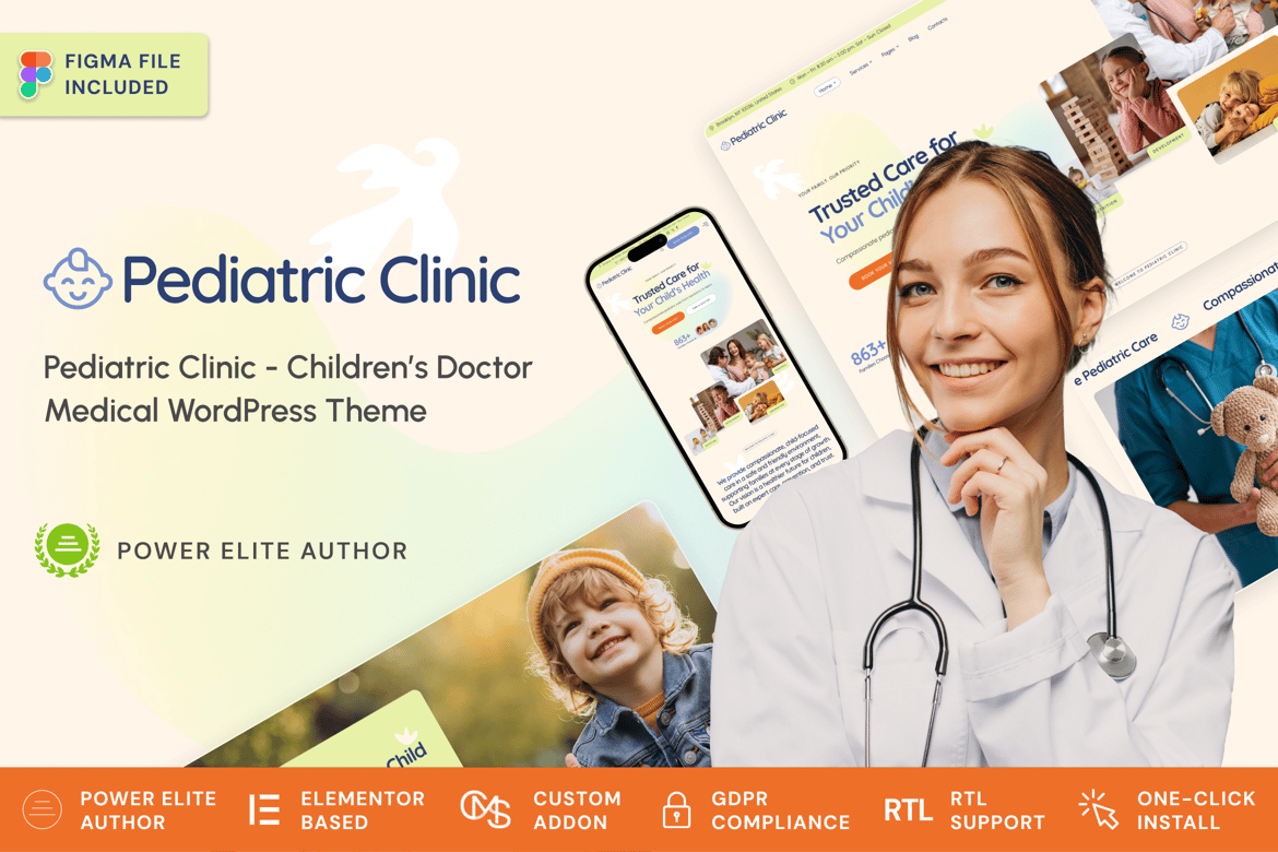 Tema WordPress Klinik Anak - Solusi Medis untuk Dokter Spesialis Anak