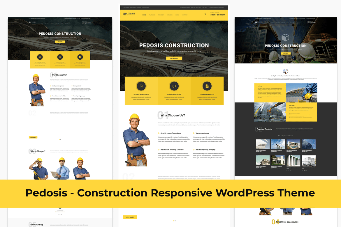 Pedosis - Tema WordPress Responsif untuk Konstruksi dan Arsitektur
