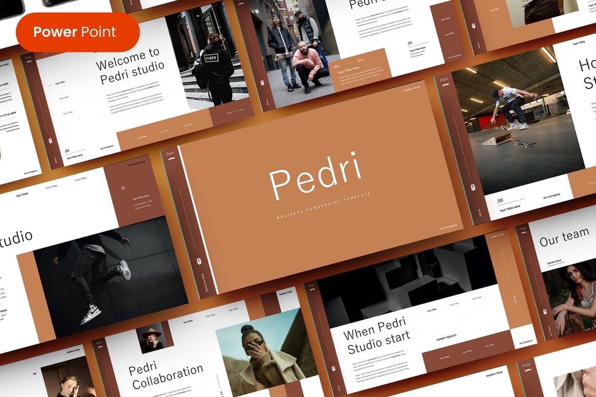 Template Presentasi Bisnis Pedri yang Menarik dan Profesional