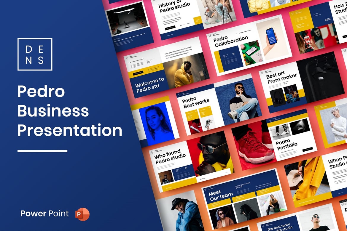 Template PowerPoint Bisnis Pedro – Solusi Presentasi Profesional Anda