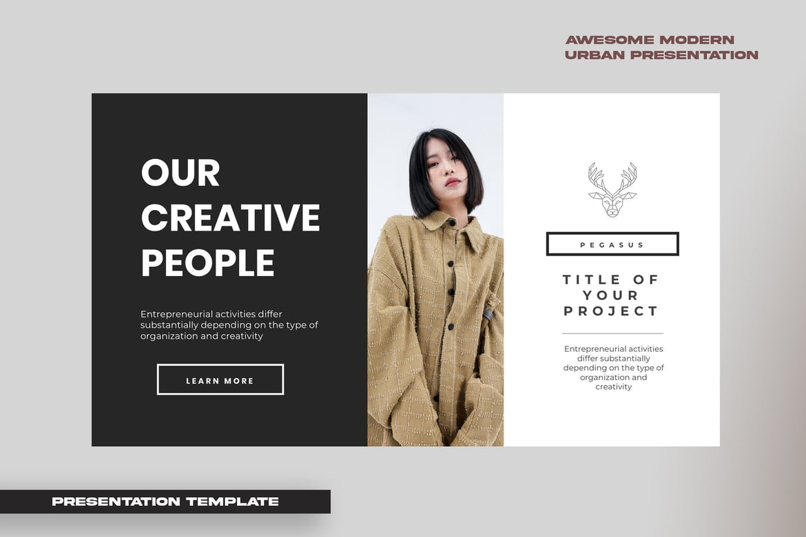 Template Powerpoint Pegasus yang Modern dan Stylish