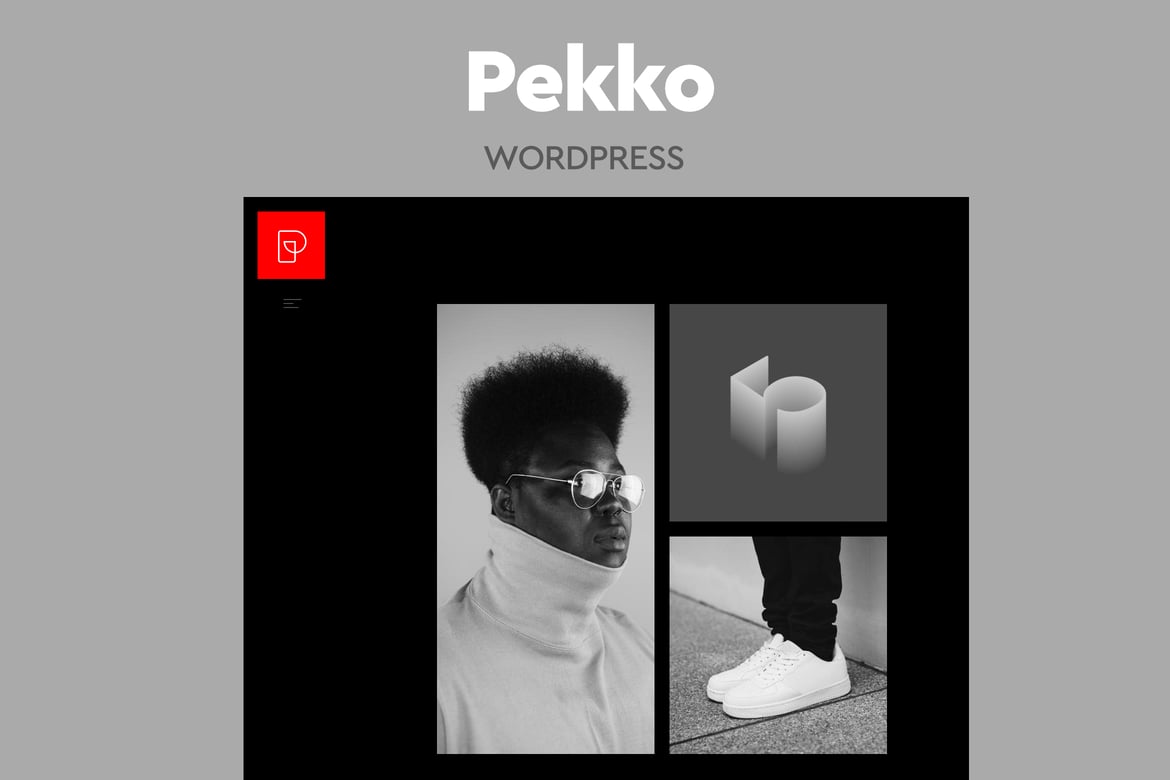 Pekko - Tema WordPress Minimalis untuk Portofolio Gelap