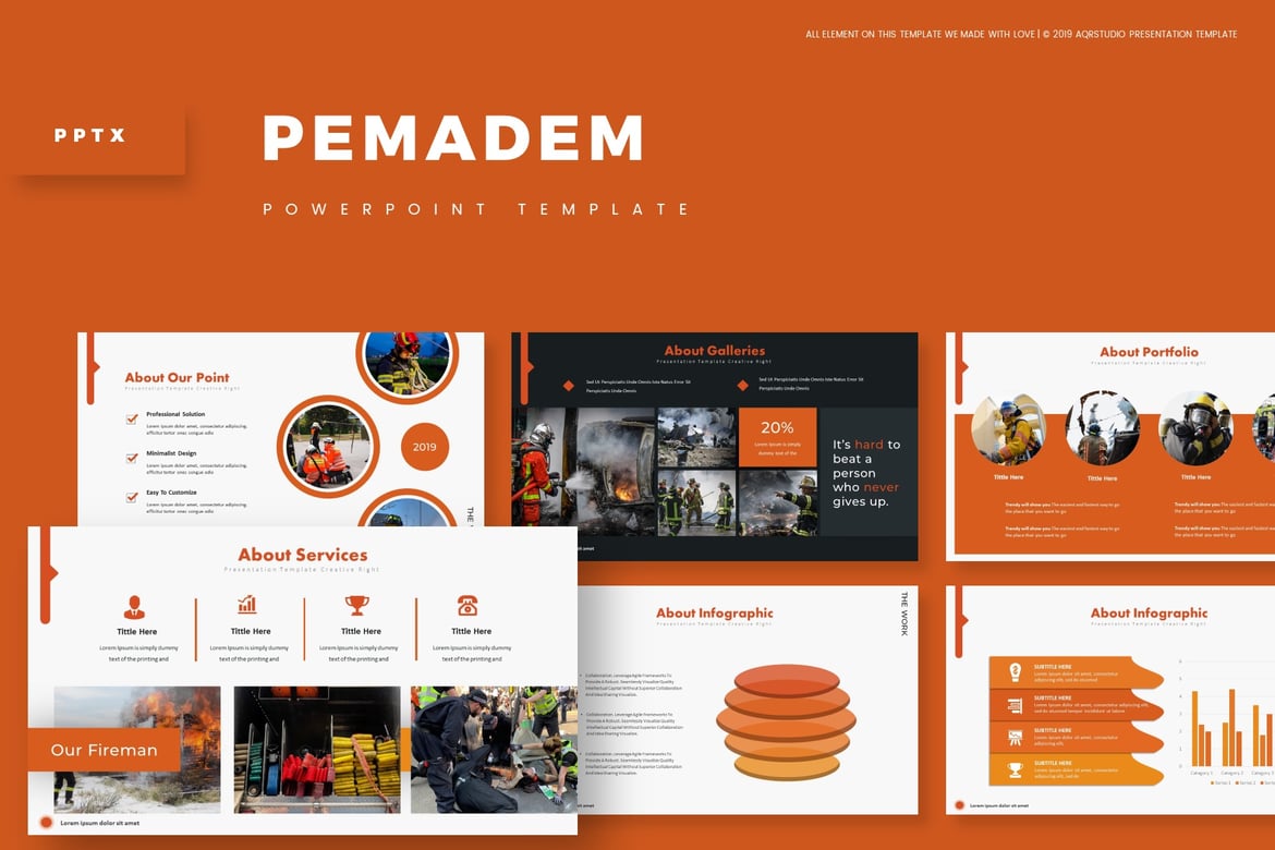 Pemadeem - Template PowerPoint Serbaguna yang Menarik