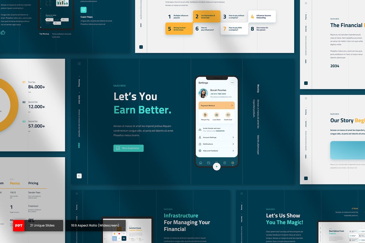 Penna - Template Presentasi PowerPoint yang Menarik