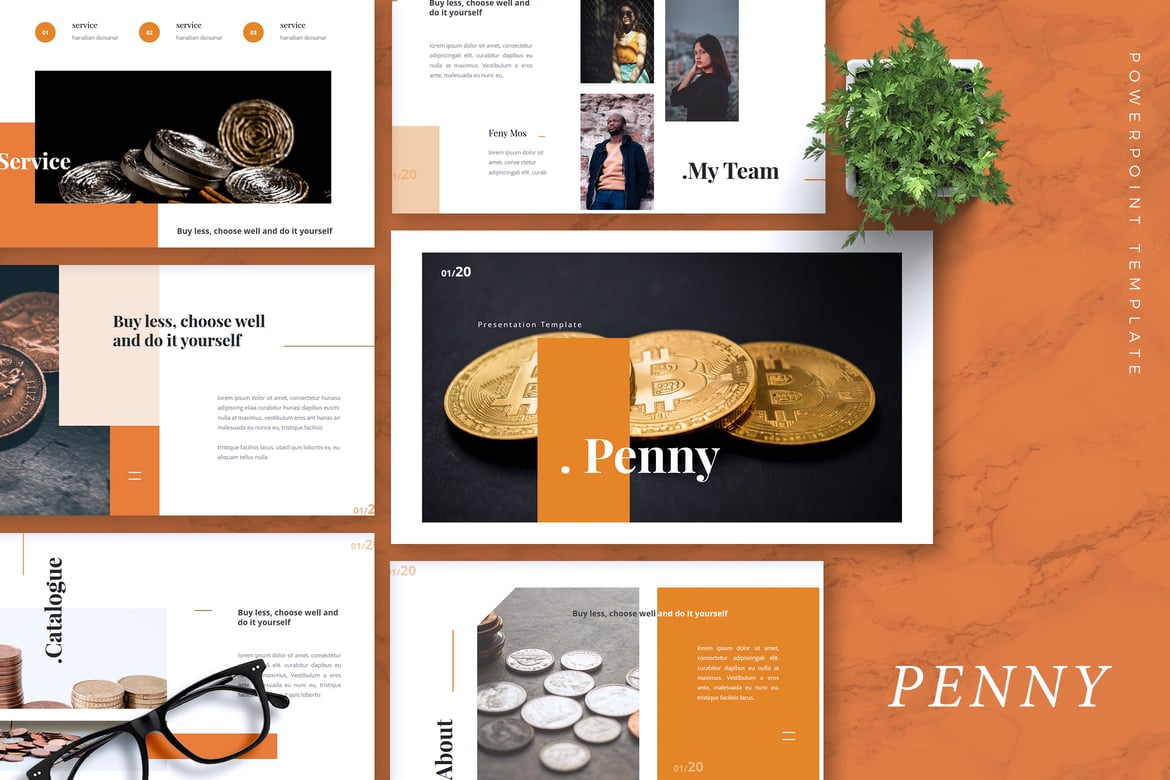 PENNY - Template Presentasi Bitcoin yang Menarik