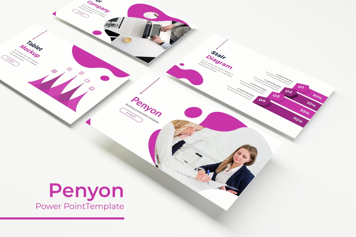 Template Presentasi PowerPoint Penyon - Desain Menarik dan Profesional