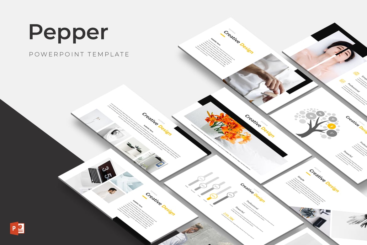 Template Powerpoint Pepper - Solusi Presentasi Kreatif Anda