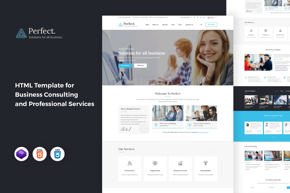 Template Website Konsultasi Bisnis yang Sempurna