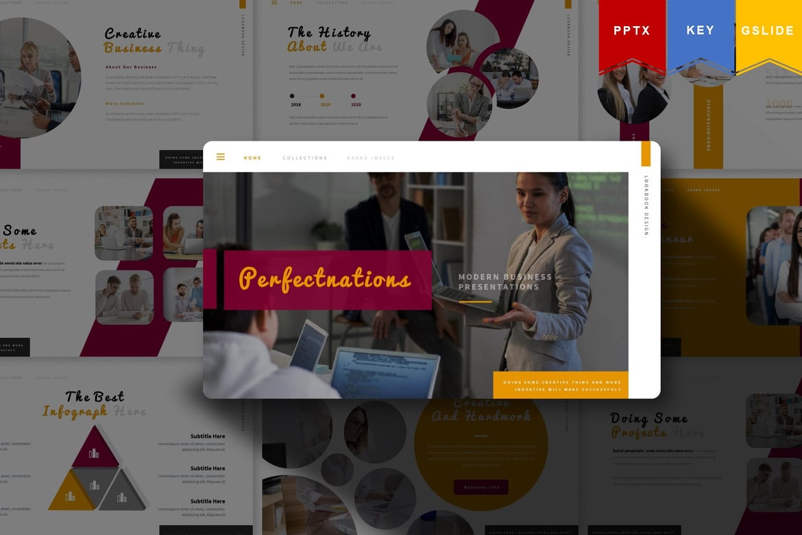 Template Presentasi Perfectnations untuk PowerPoint, Keynote, dan Google Slides
