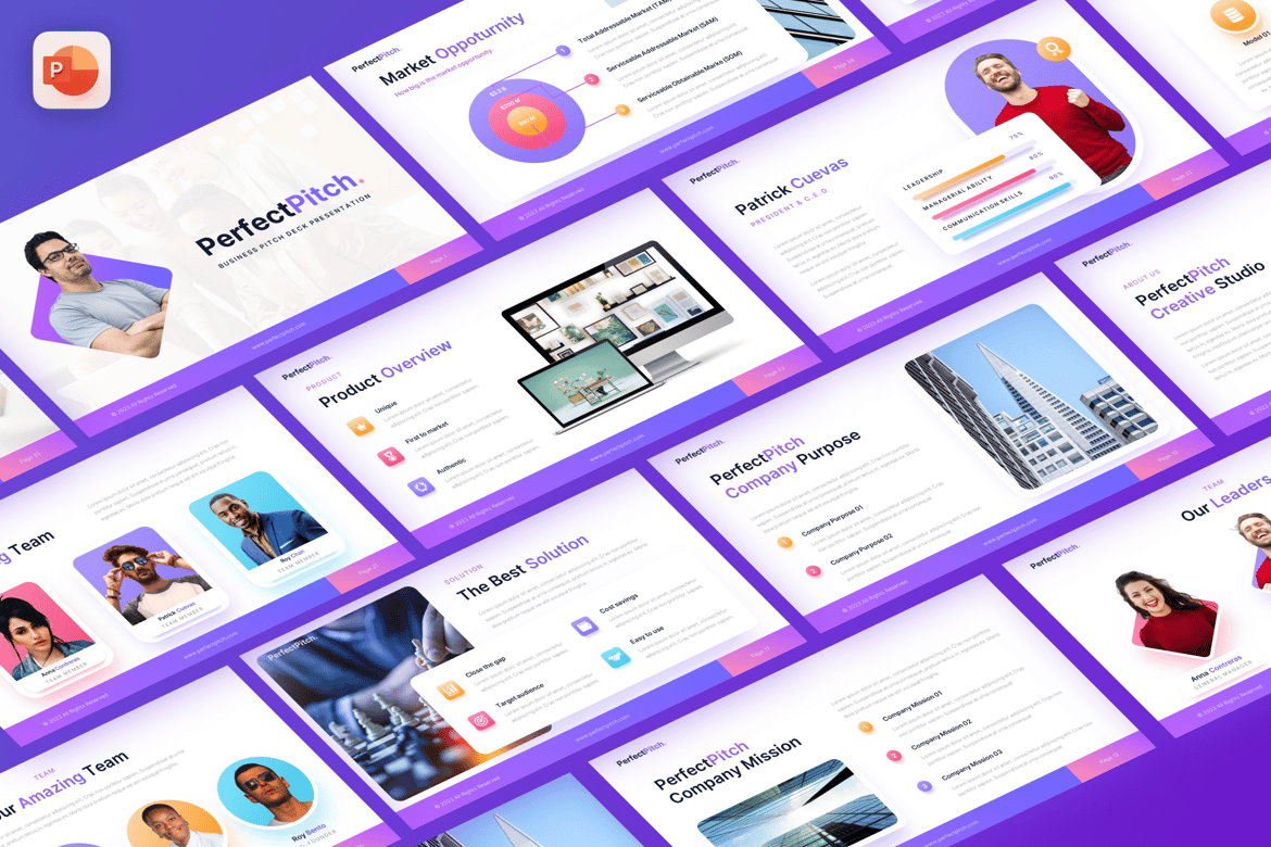 PerfectPitch – Template Presentasi Pitch Deck untuk Investor