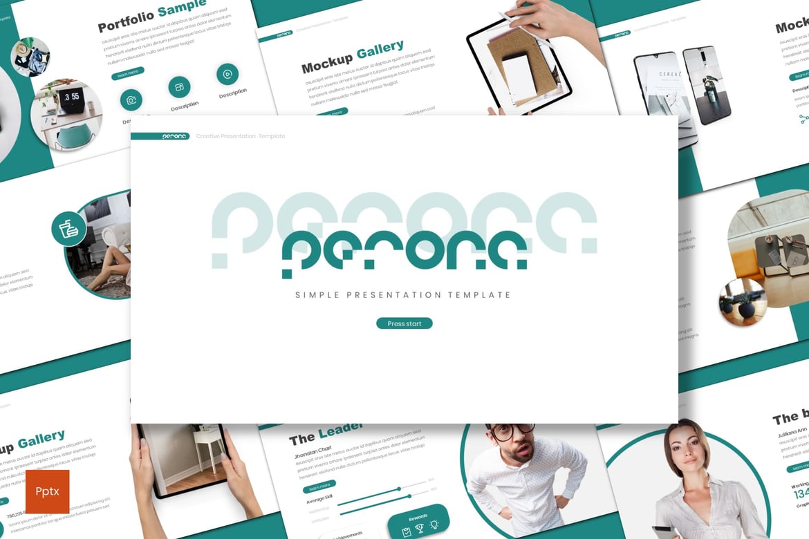 Perona - Template PowerPoint Minimalis dan Kreatif