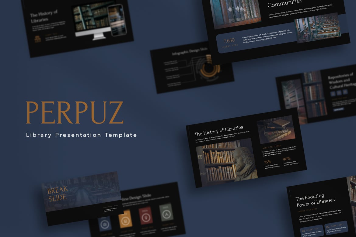 Template PowerPoint Perpuz - Meningkatkan Presentasi Anda