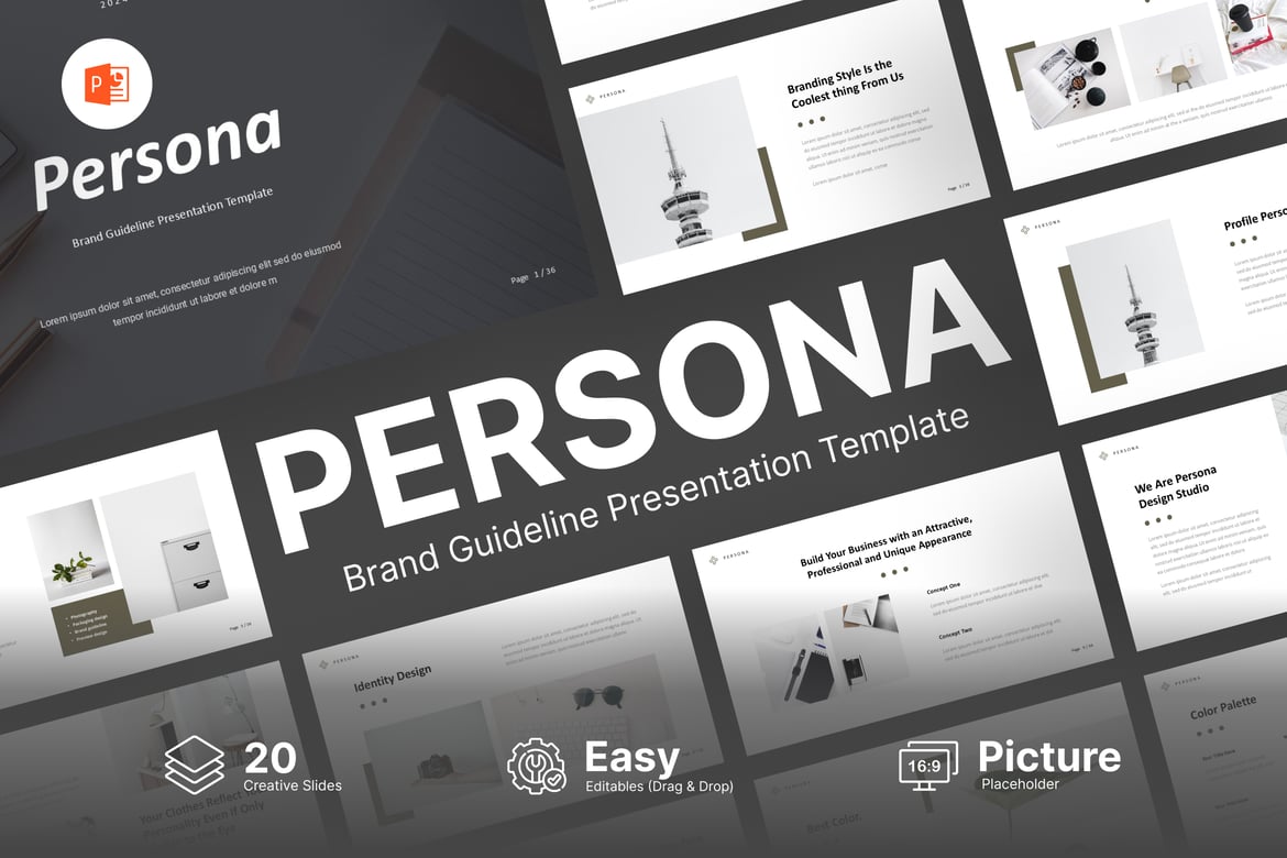 Template Powerpoint Persona - Panduan Branding yang Menarik