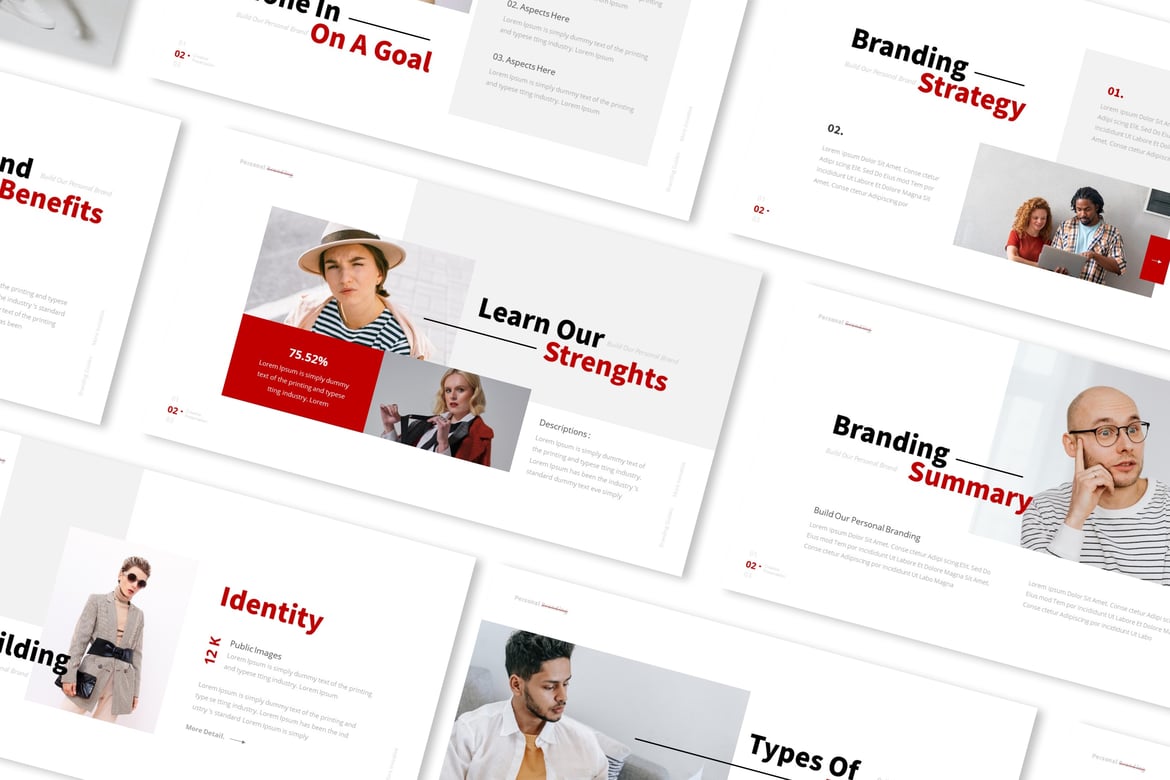 Template Presentasi Powerpoint untuk Personal Branding yang Menarik