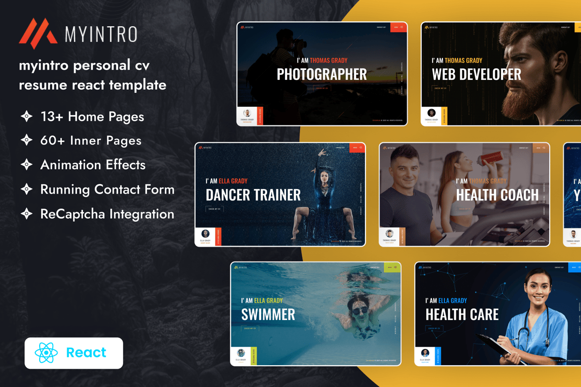 Template Web CV/Resume Pribadi yang Modern dan Kreatif