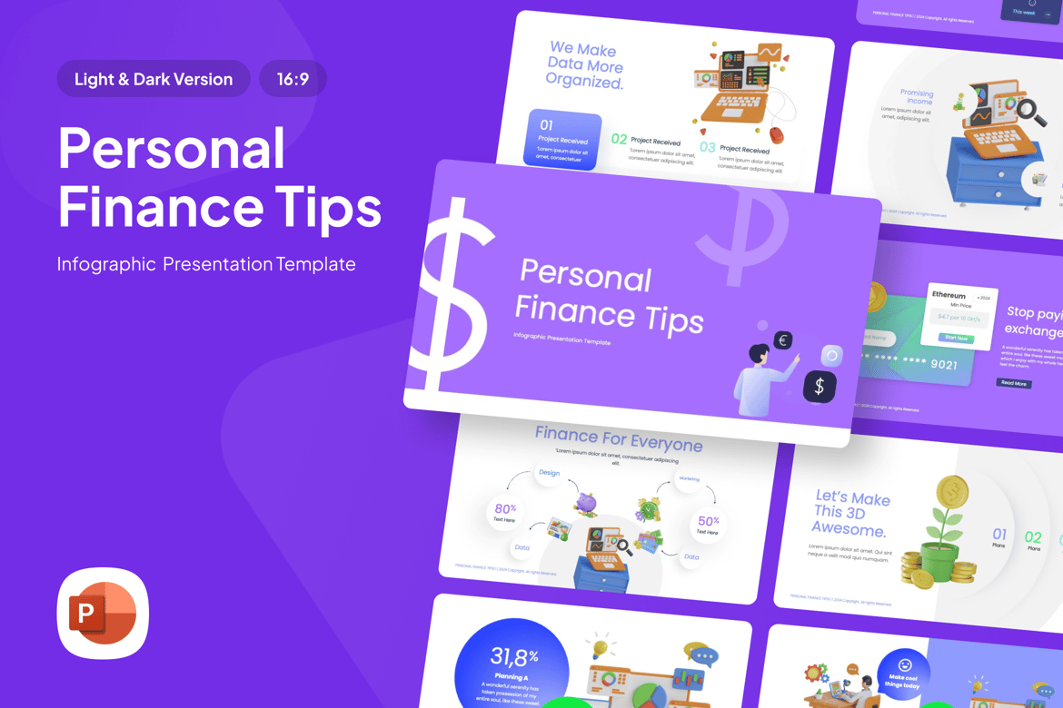 Template Presentasi Keuangan Pribadi - PowerPoint yang Menarik