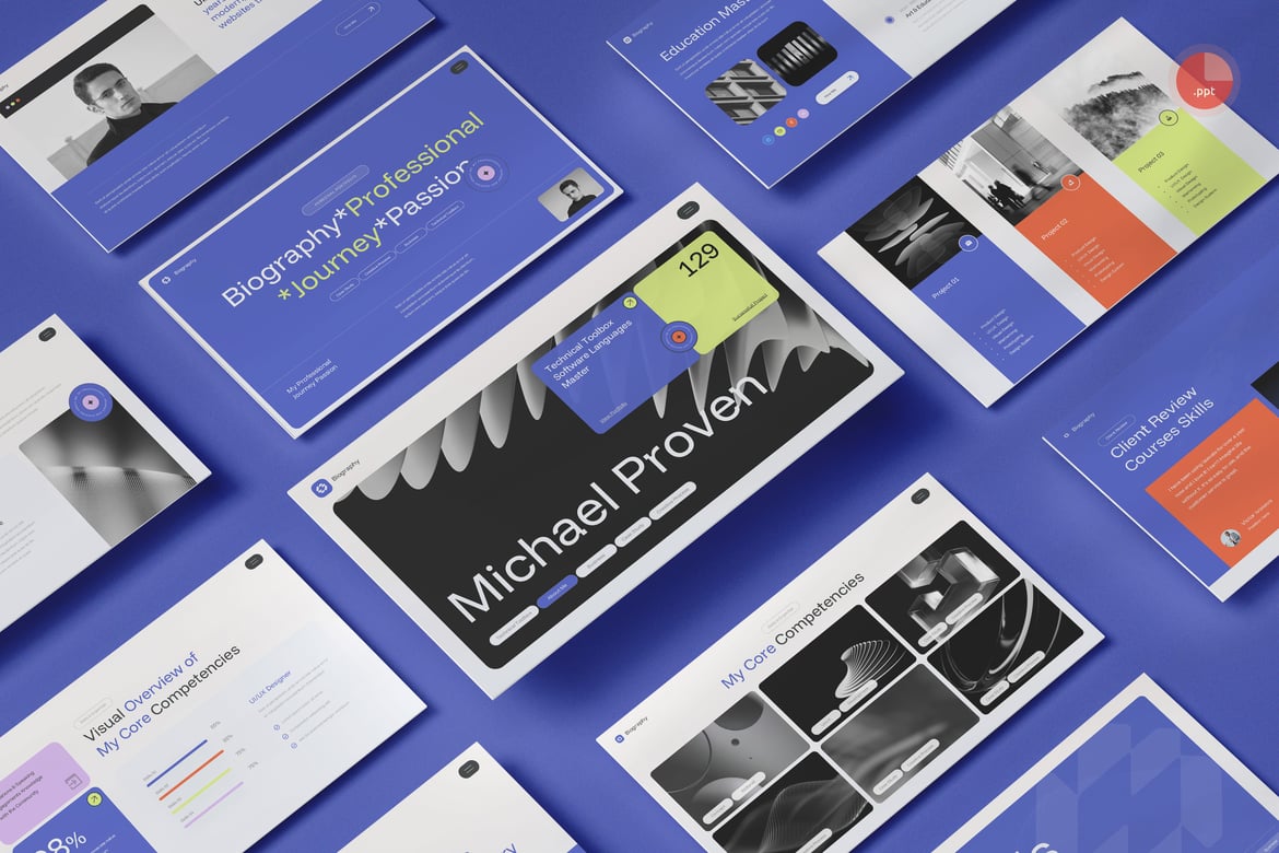 Template Presentasi Portofolio Pribadi yang Menakjubkan