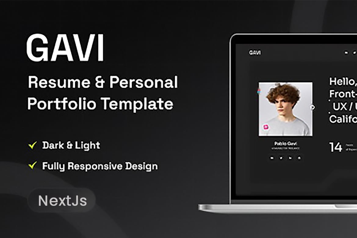 Template Website Portofolio Pribadi Next.js yang Menarik