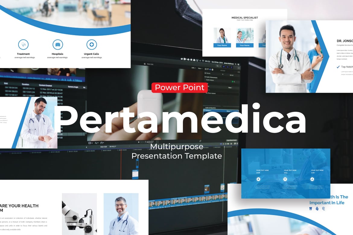 Template PowerPoint Pertamedical - Solusi Presentasi yang Modern dan Profesional